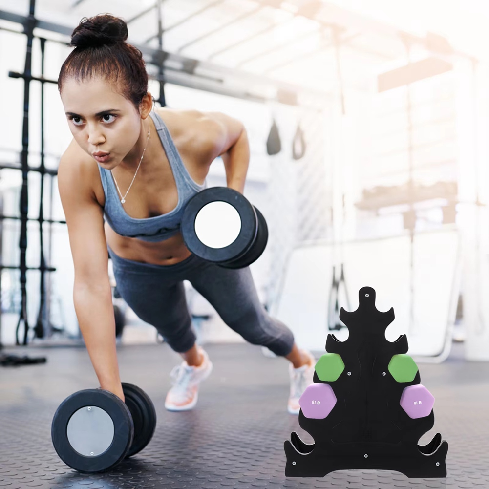 Home Gym Budget - Budgetfreundlicher Hantelständer, kompakter Hantelständer mit A-Rahmen