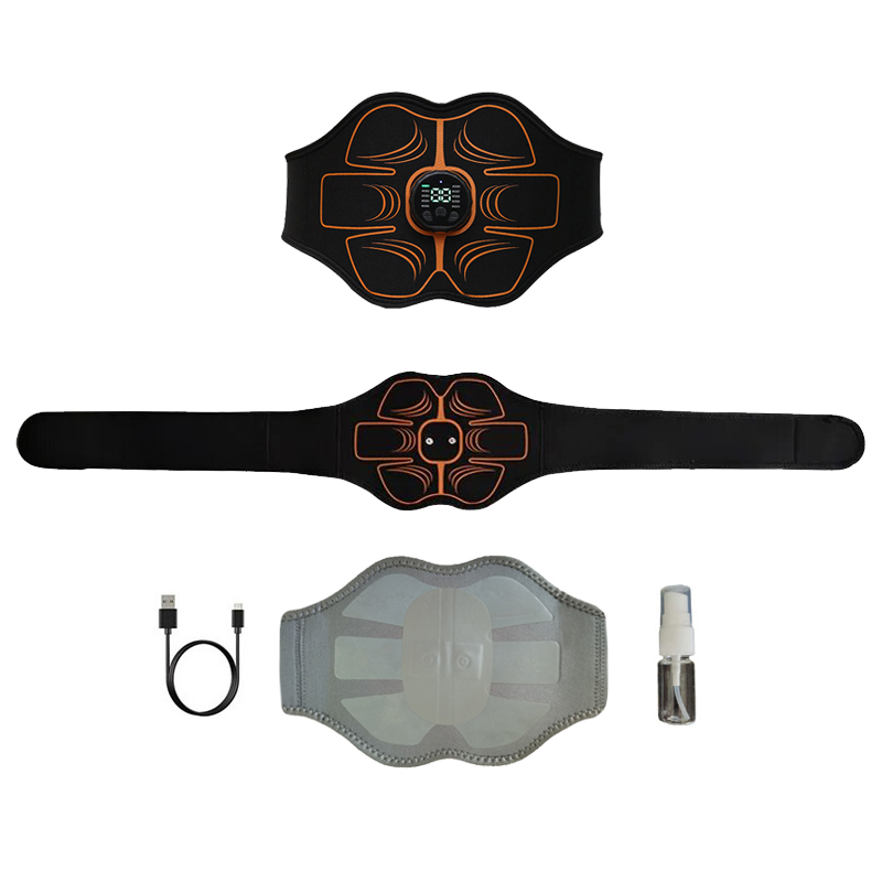 Home Gym Electric Machine - Bauchtrainer Bauchmuskel-Trainingsgürtel Intelligenter Muskelstimulator USB-Aufladbar Körpermassage