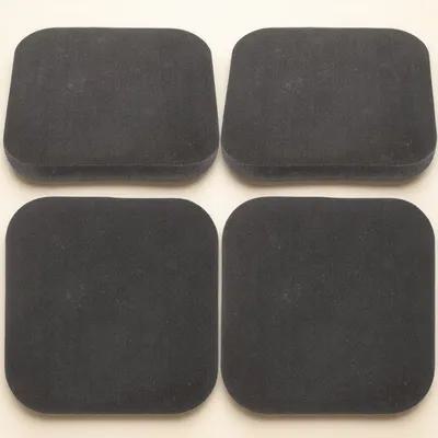 Home Gym Rubber Flooring - 4-teilige Trainingsgerätematte, Laufbandmatte für Hartholzböden, Teppich,