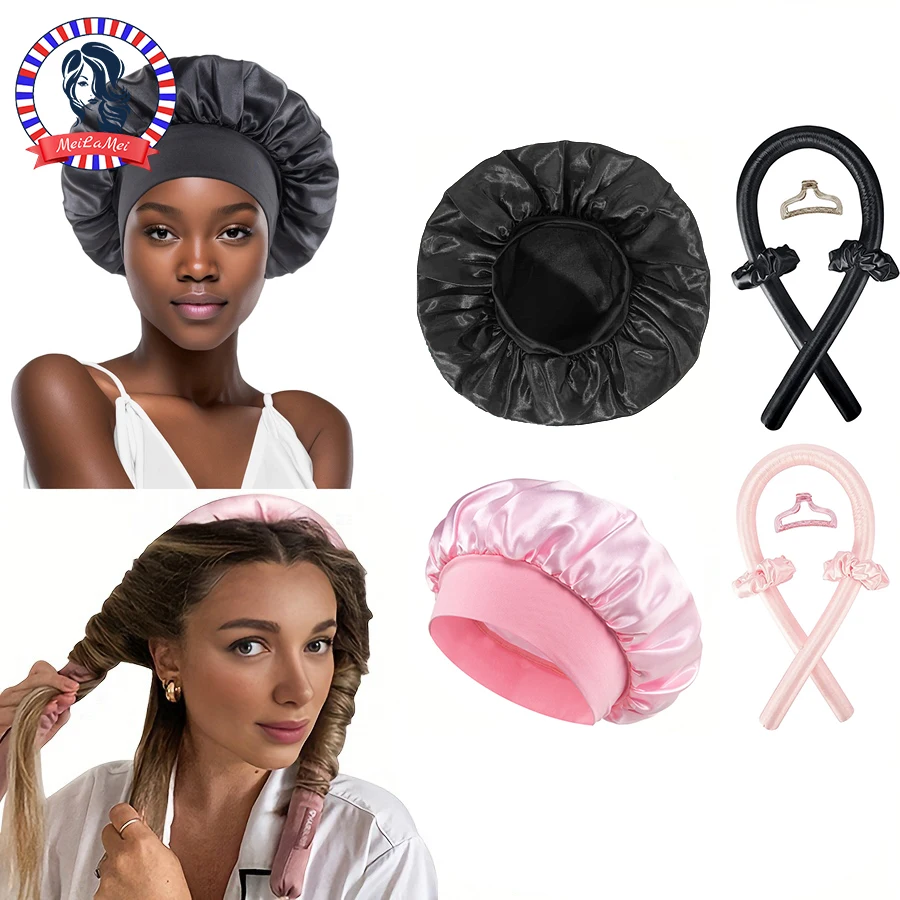 Preacher Curl Pad - Keine Hitze Haar Curler Und Satin