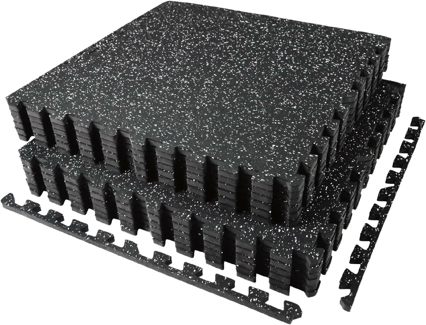 Home Gym Rubber Flooring - 0,56 Zoll dicke Trainingsmatten (48 Quadratfuß),