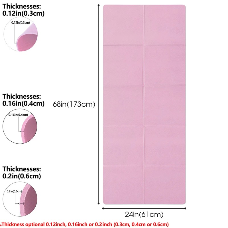 Yoga-Matte, Pilates-Fitness-Ma – Home Gym Rubber Flooring Bewertung und Preis