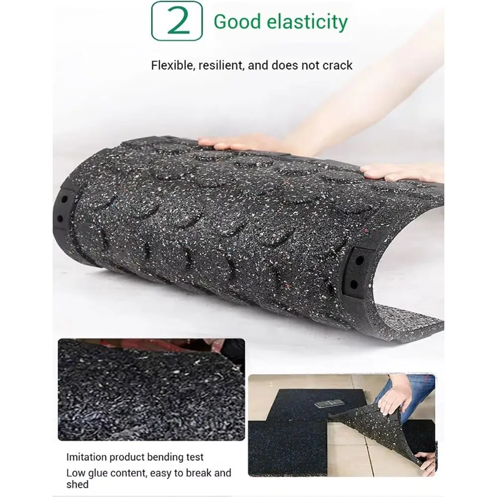 Fitnessbodenbelag: Schützende  – Home Gym Rubber Flooring Bewertung und Preis