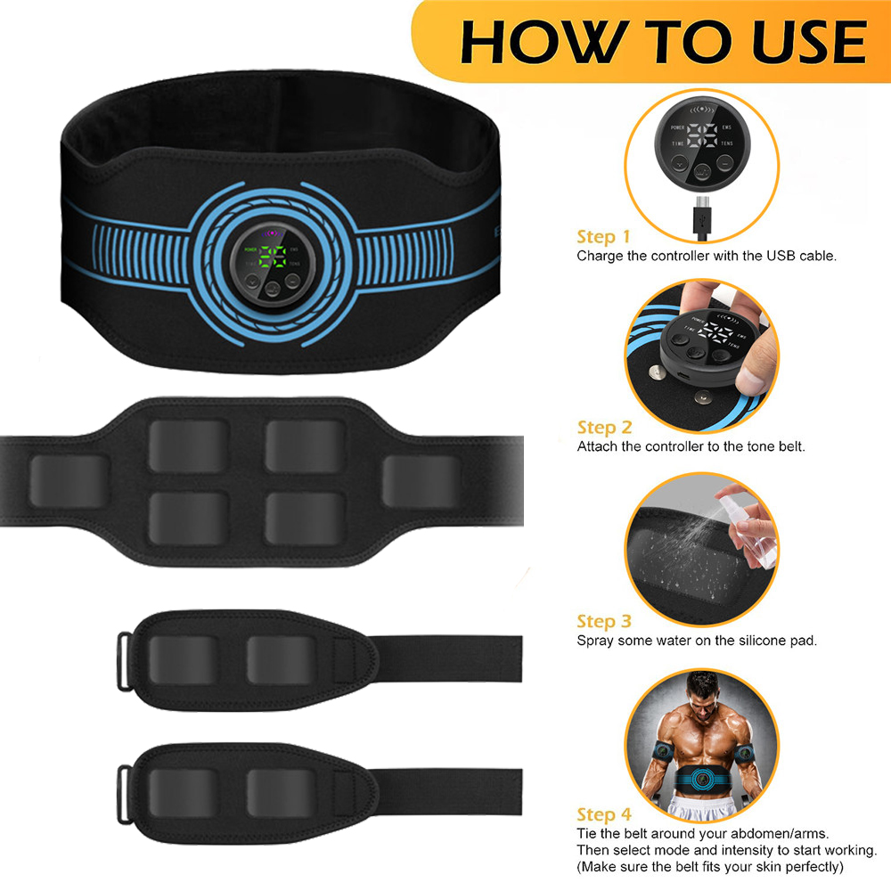USB wiederaufladbarer Bauchmus – Home Gym Electric Machine Bewertung und Preis